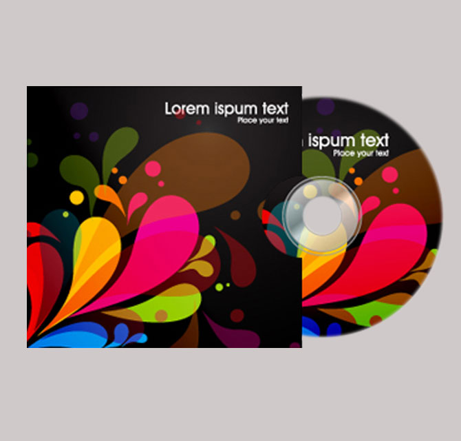 Customized CD Cover & Label Printing Black